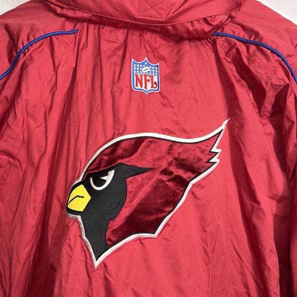 VINTAGE Y2K Puma Arizona Cardinals Zip Up Windbreaker Jacket Size‎ 3XL NFL Red - Picture 10 of 16